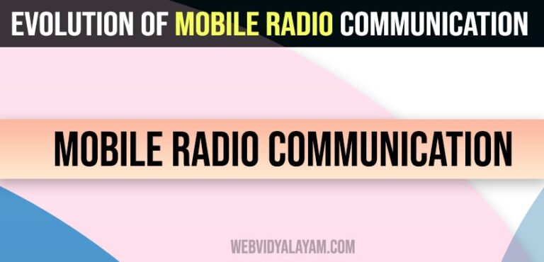 Evolution of mobile radio communication