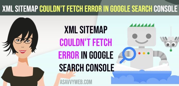 XML Sitemap couldn't fetch error in Google Search Console