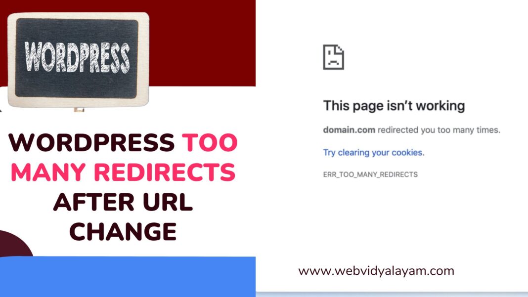 WordPress Too Many Redirects After URL Change