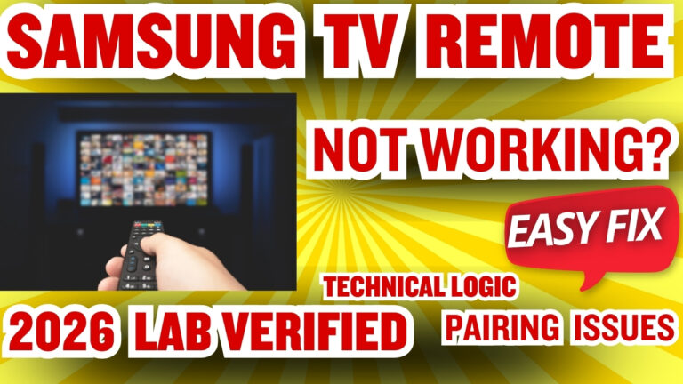 Samsung Smart TV Remote Not Working: A Technical Analysis of IR & Bluetooth Logic