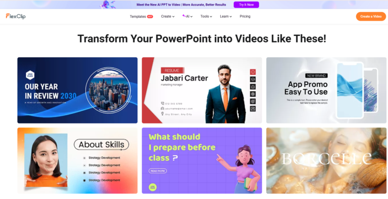 How to Use FlexClip AI PowerPoint to Video (Step-by-Step 2026)