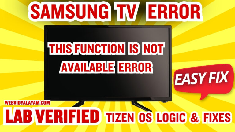 Samsung TV Self Diagnosis Explained (2026): Internal Diagnostic Logic & Hardware Test Guide