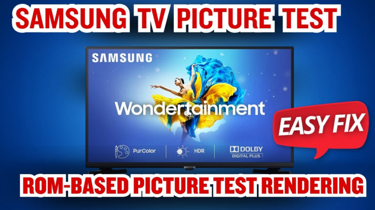 Samsung TV Picture Test: ROM-Based Picture Test Rendering Pipeline in Samsung Smart TVs