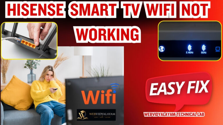 Hisense Smart TV WiFi Not Working? Easy Fixes That Work (2026 Guide)