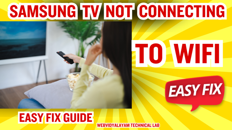 Samsung TV Not Connecting to WiFi: 2026 Easy Fix Guide